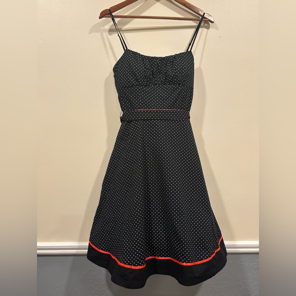 Crystal Doll Black and White Polka Dot Dress